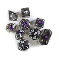 Scattered Black Dragon Eye Dice Set Polyhedral Round edge Dice