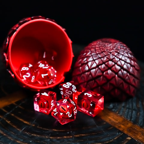Red Dragon Dice in Dragon Egg gift set