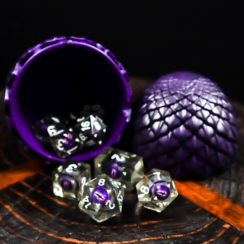 Dragon Dice spilling from dragon Egg